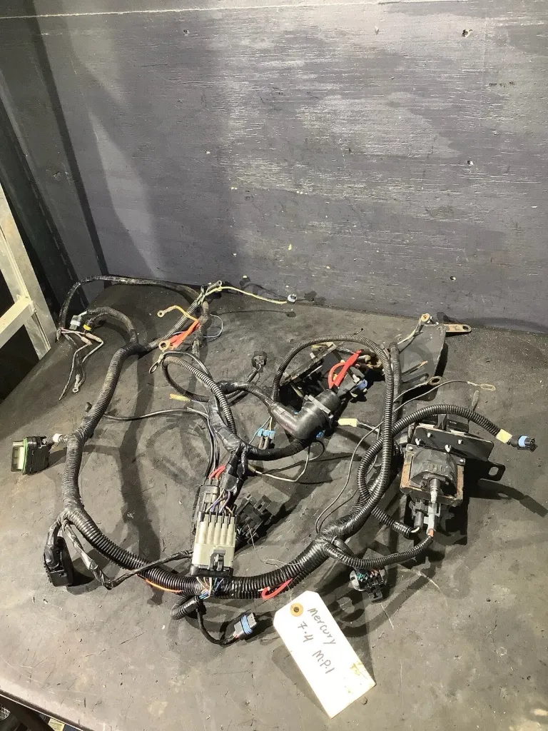 [10052] 2000 Mercury MerCruiser 7.4 MPI 454 V8 Engine Wiring Harness Loom – Freshwater