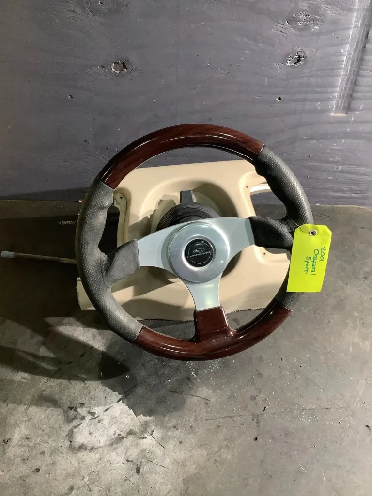 2001 Chaparral Sport 3-Spoke Steering Wheel w/ Assembly – Used