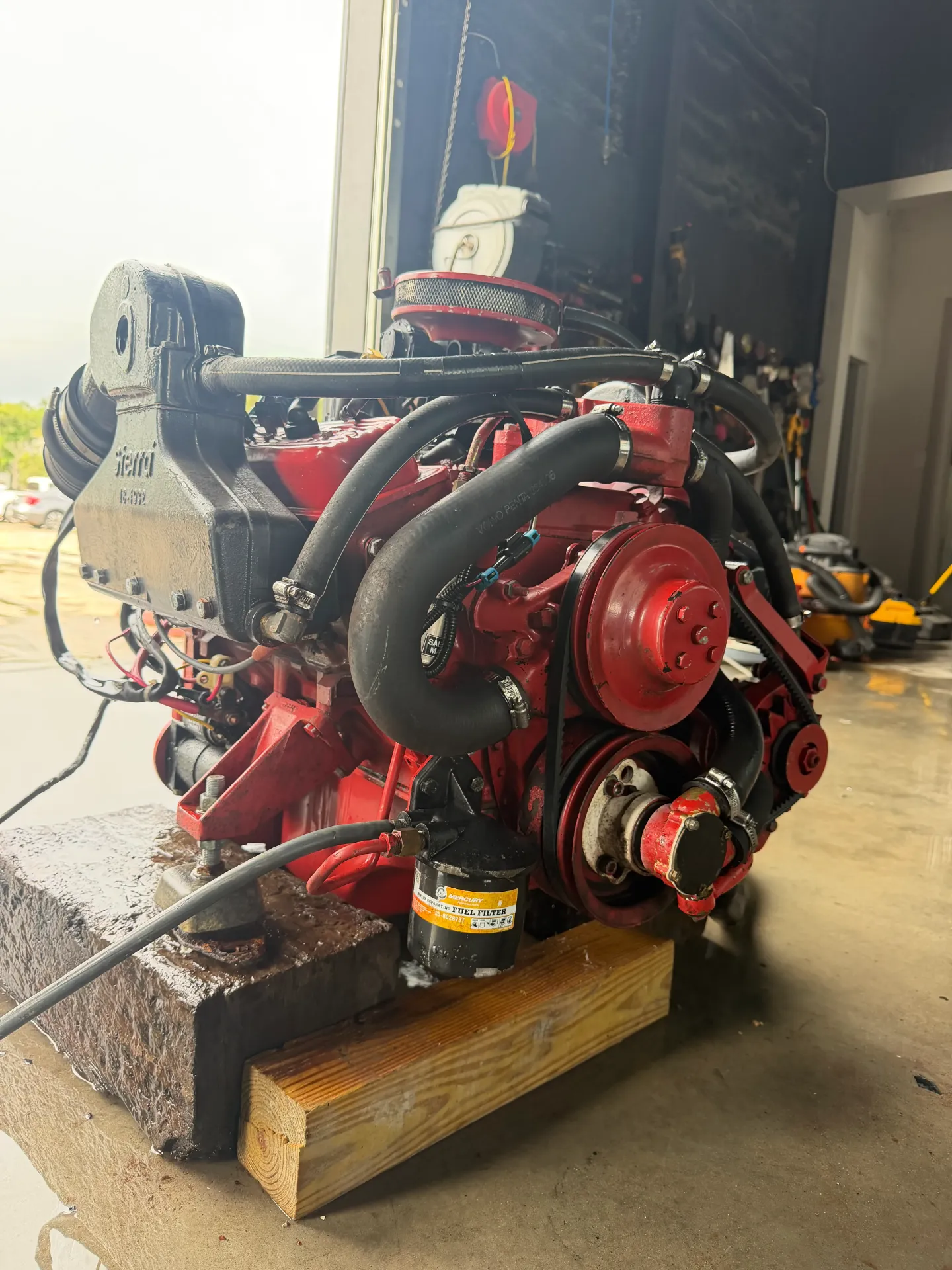 1989 Volvo Penta 5.7 V8 AQ270 Marine Engine Freshwater Low Hours Runs Excellent