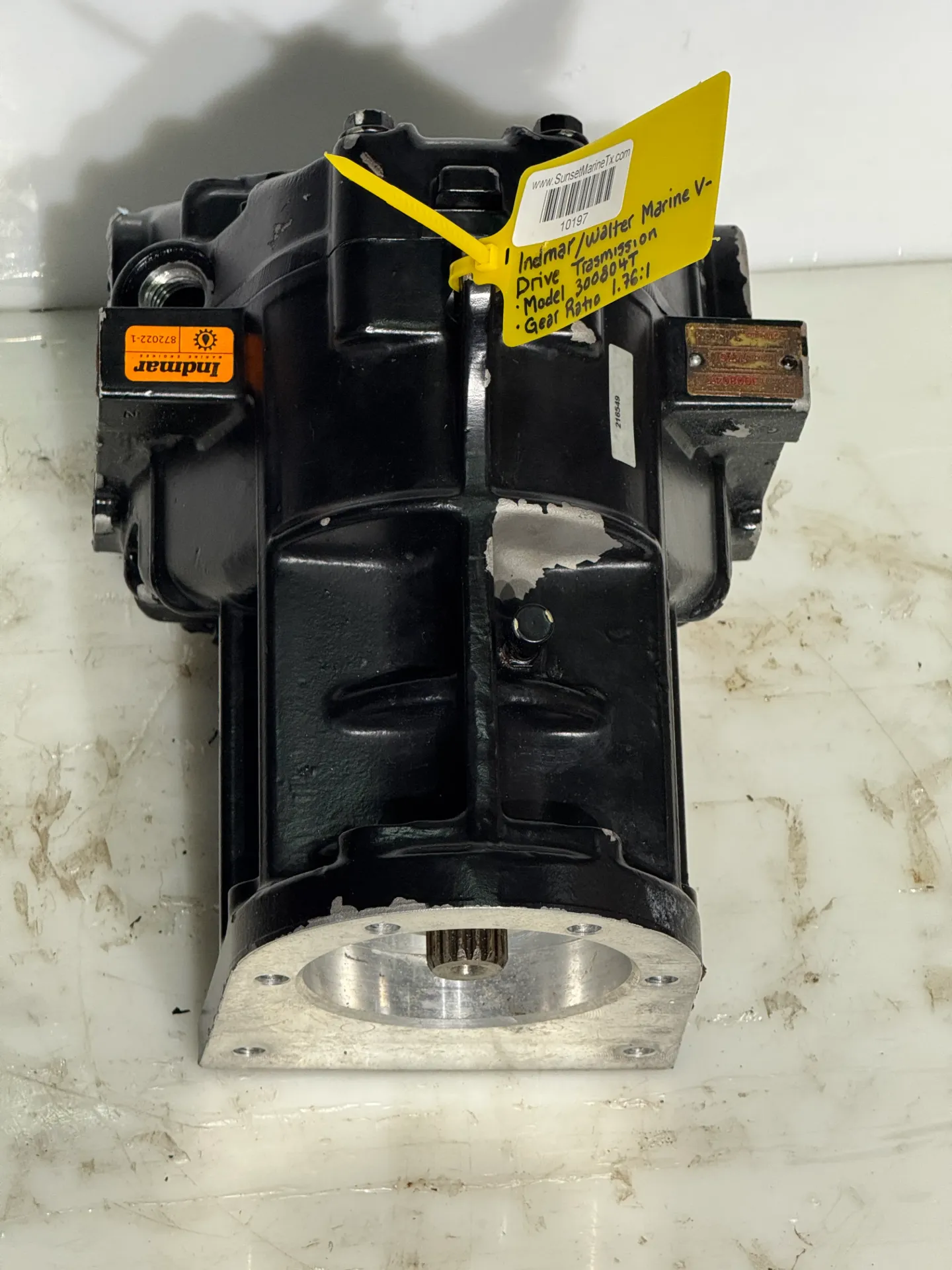 OEM Indmar Walter Marine V-Drive Transmission 1.76 Ratio 300804T P/N 872022-1