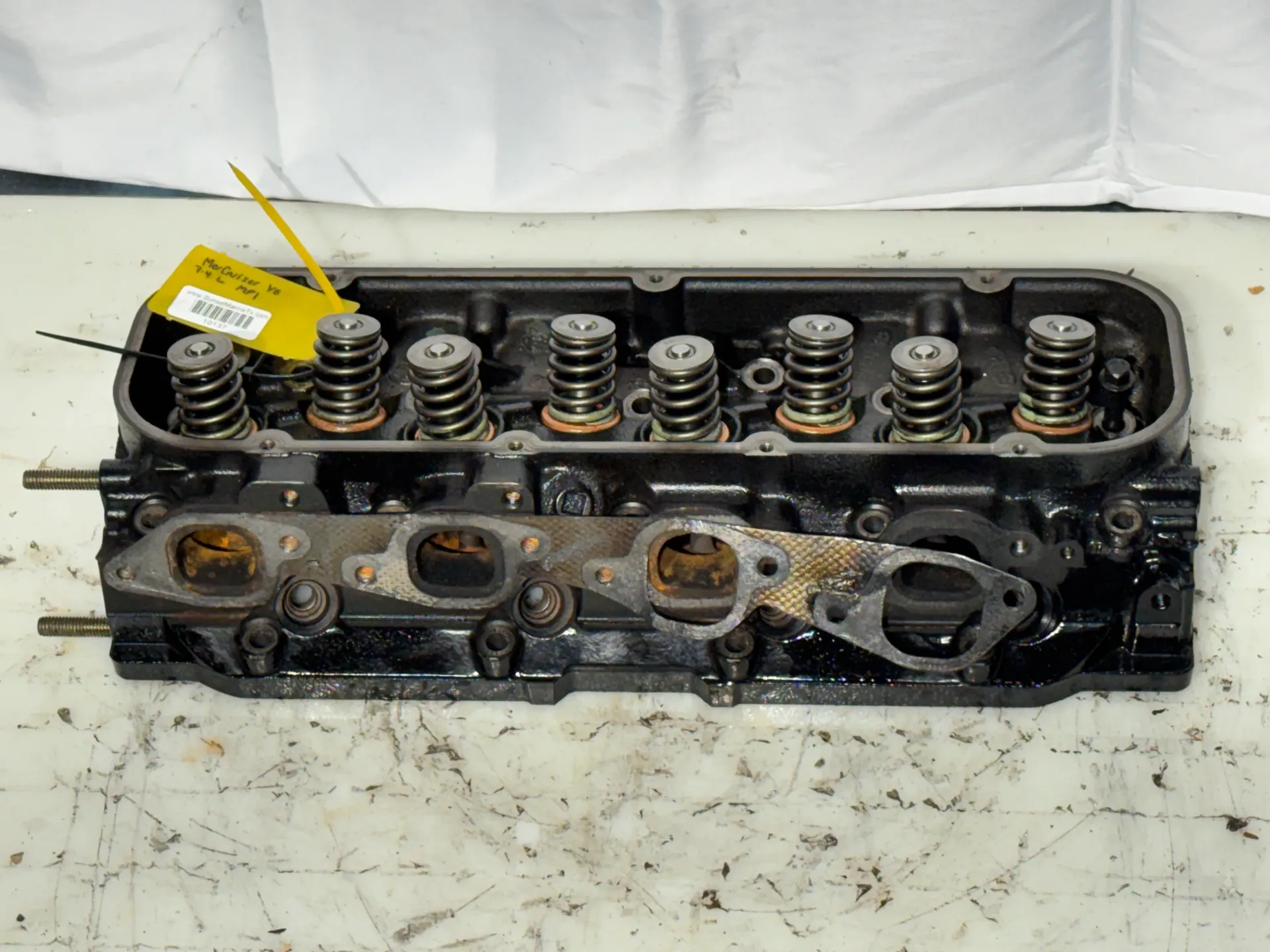 OEM MerCruiser 7.4L MPI V8 Cylinder Head Assembly