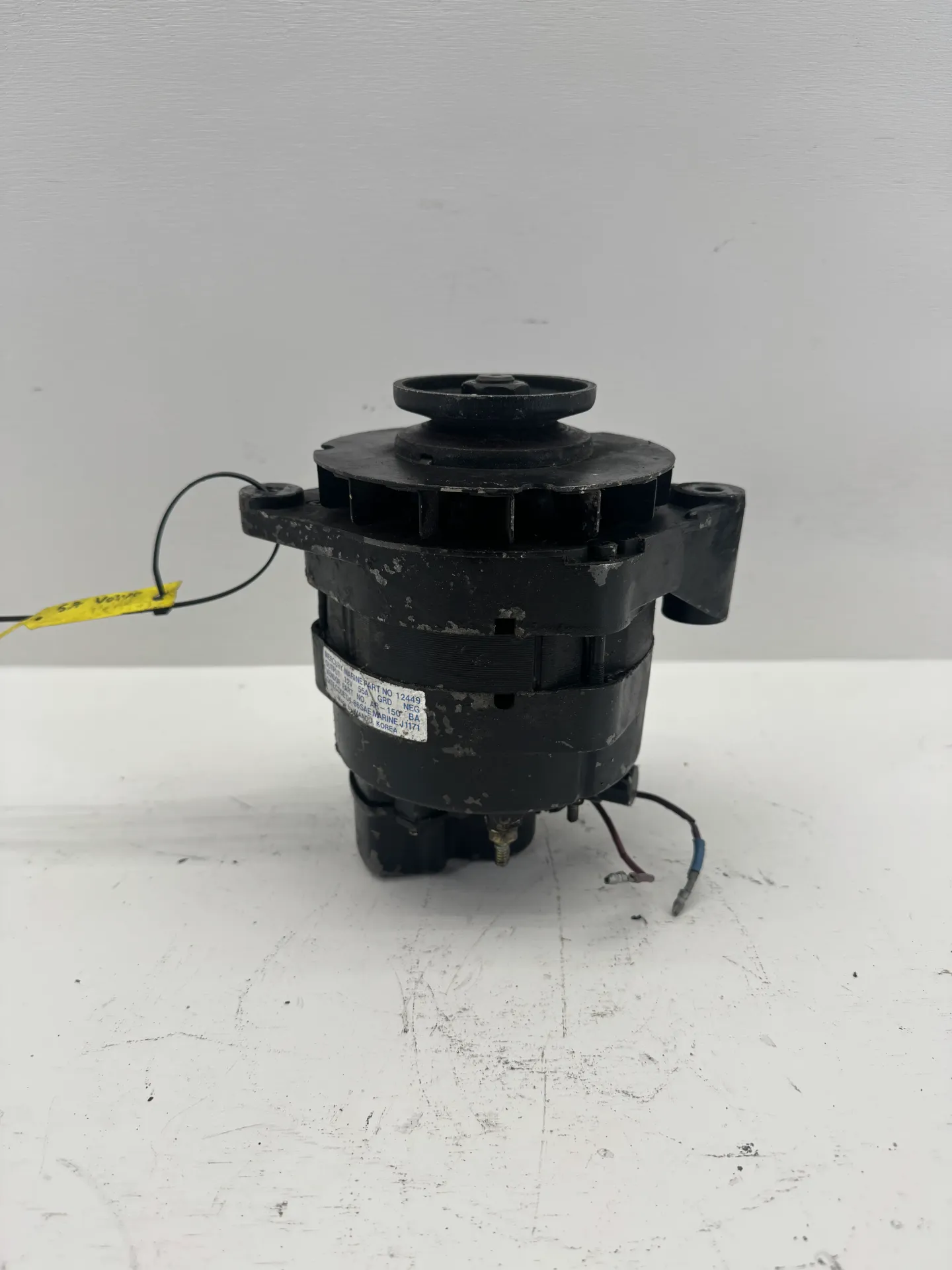 1986 OEM Mercury Marine 12V 55A Marine Alternator – P/N 12449
