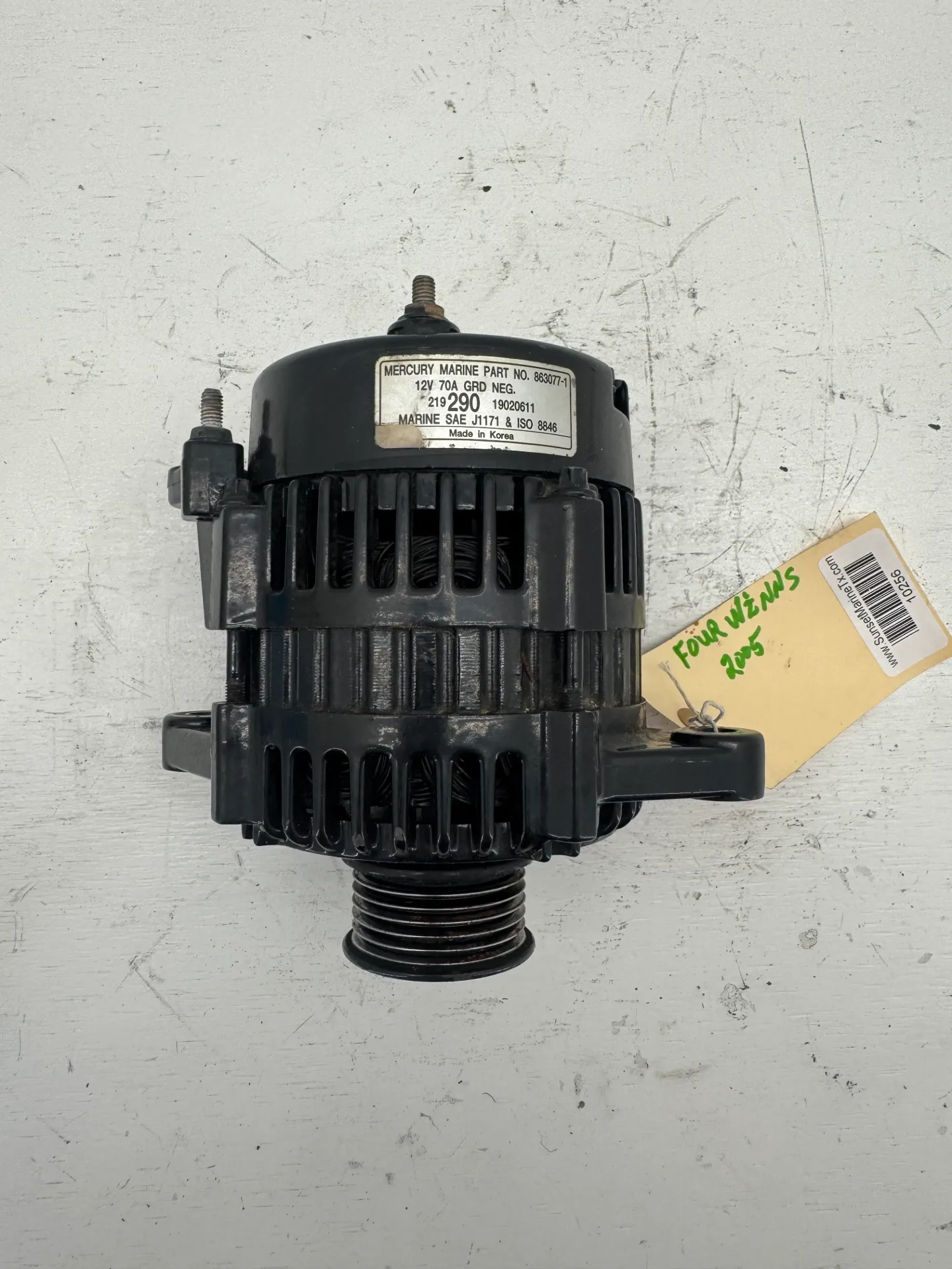Mercury Marine Alternator 863077-1 – 12 Volt 70 Amp – Four Winns Marine Application