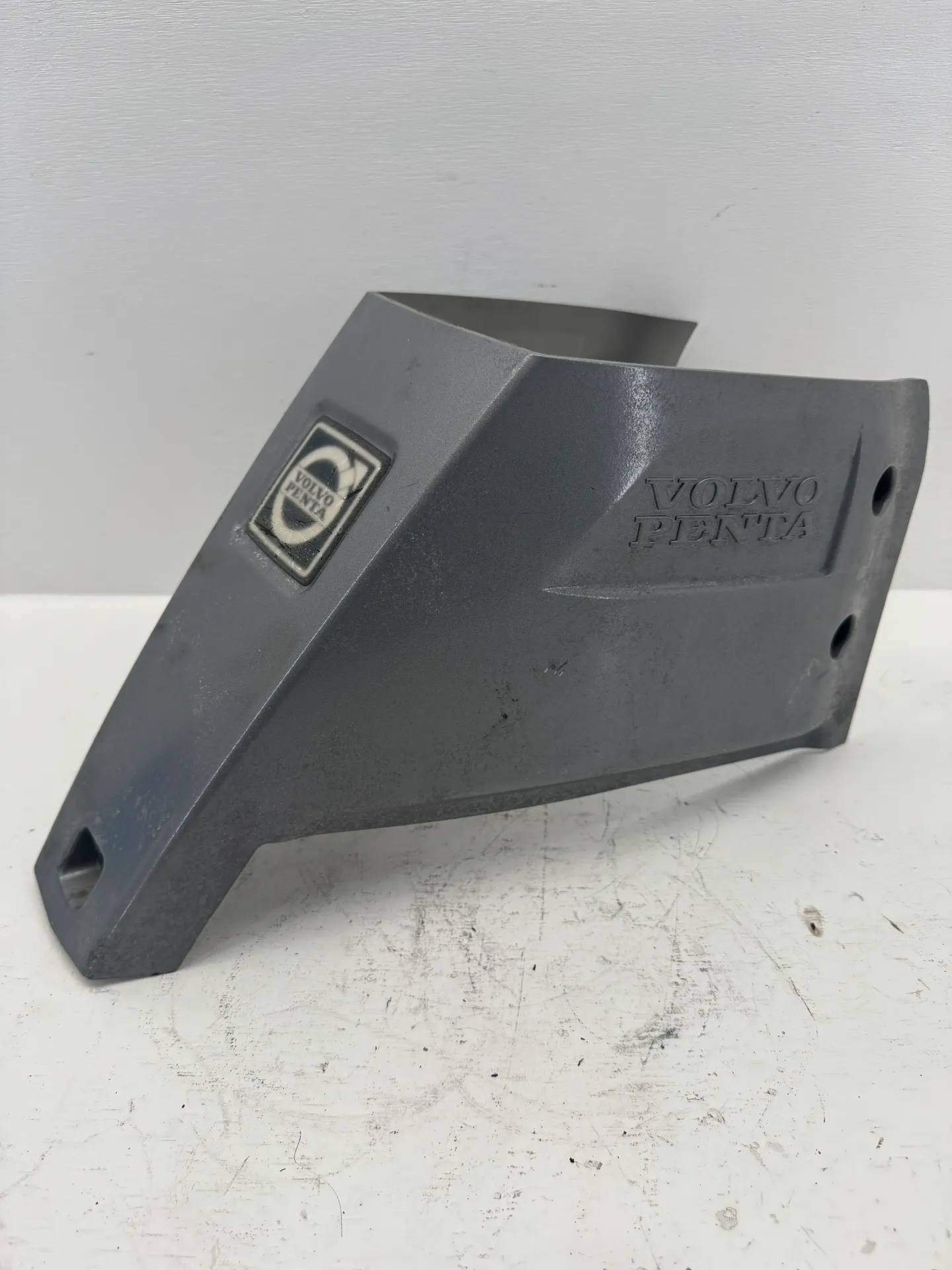 OEM Volvo Penta Sterndrive Upper Gear Housing Cover Panel – Silver – P/N 3842136 / 21390286