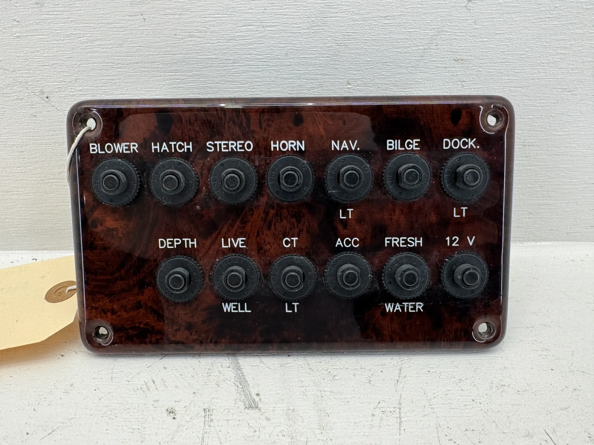 2009 OEM Hurricane FunDeck 202 GS Dash Push Button Circuit Breaker Switch Panel