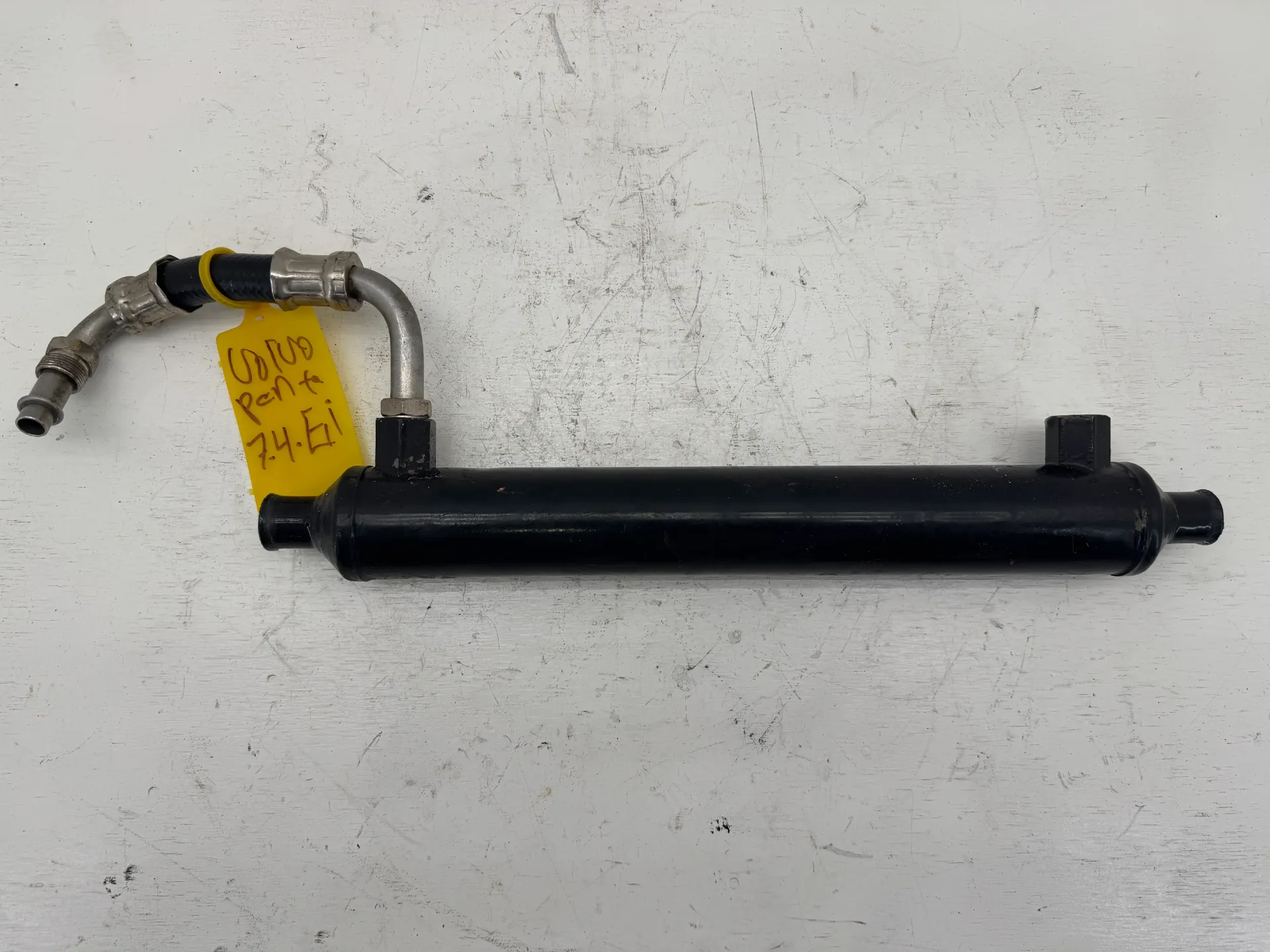 OEM Volvo Penta 7.4L Engine Oil Cooler Assembly w/ Hard Line Hose Big Block V8