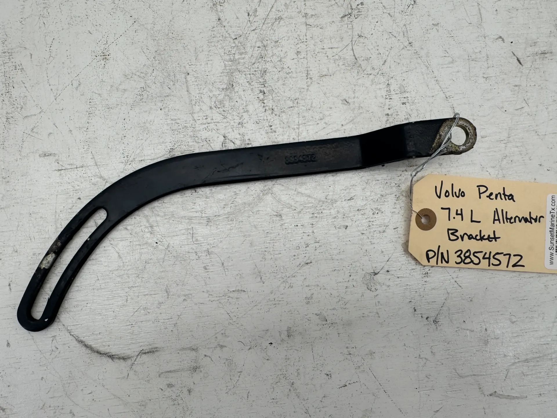 OEM Volvo Penta 7.4L Alternator Adjusting Bracket Arm P/N 3854572