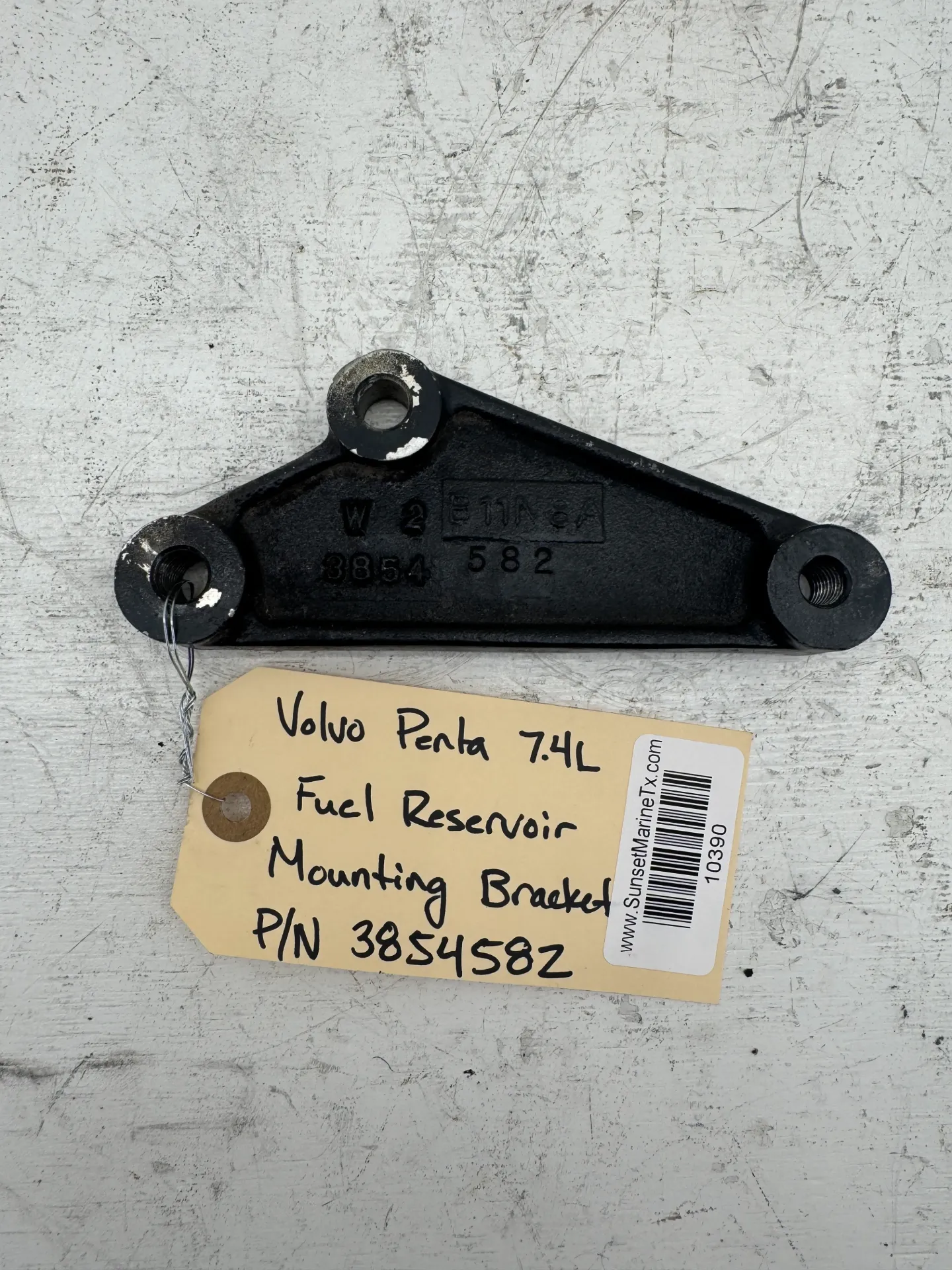 OEM Volvo Penta 7.4L Fuel Reservoir Mounting Bracket 3854582 V8 Marine