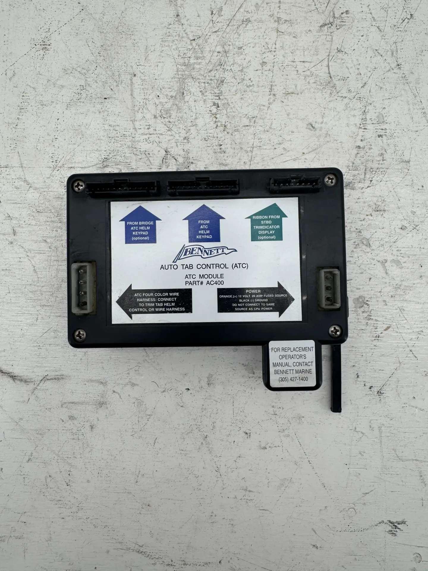 OEM Bennett Marine AC400 Auto Tab Control ATC Module Automatic Trim Tabs