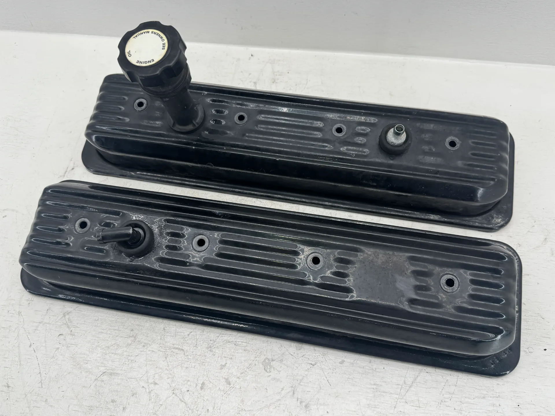 OEM Mercury MerCruiser 5.0L MPI V8 Valve Cover Set Oil Fill Cap PCV Breather GM