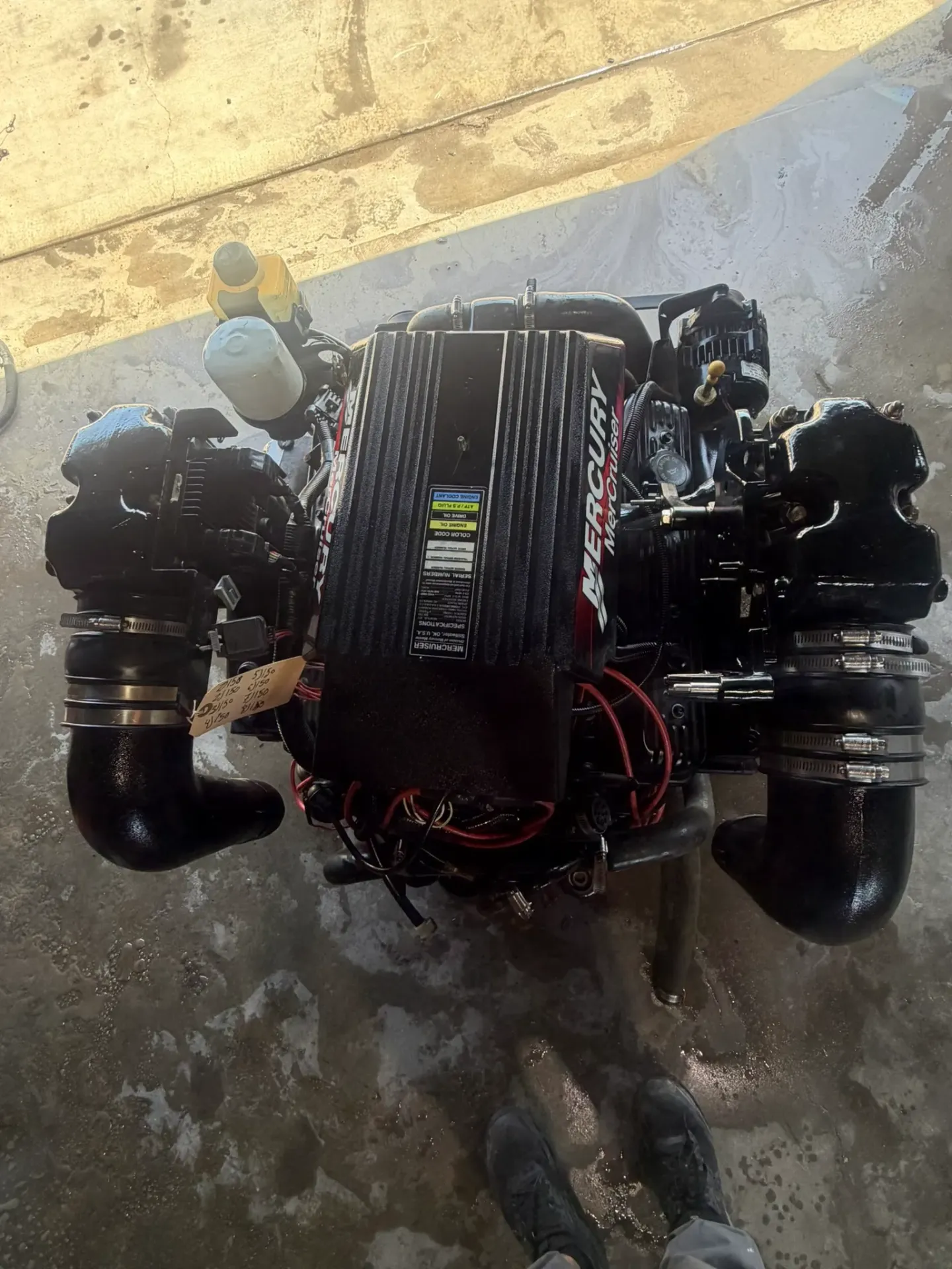 2001 MerCruiser 5.0L MPI EFI V8 Complete Engine Bravo Outdrive ECM Harness Runs Great