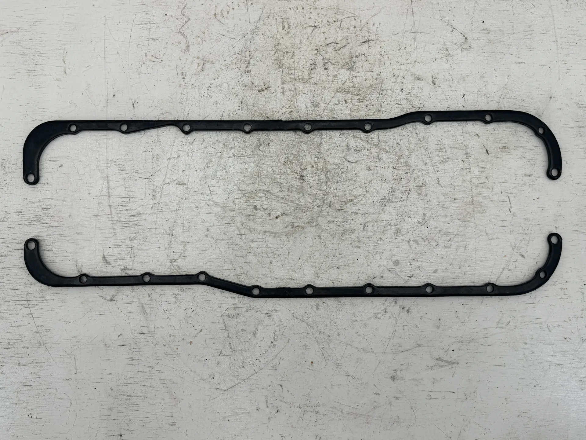 OEM Volvo Penta 5.0L V8 Oil Pan Stiffener Reinforcement Rail Set