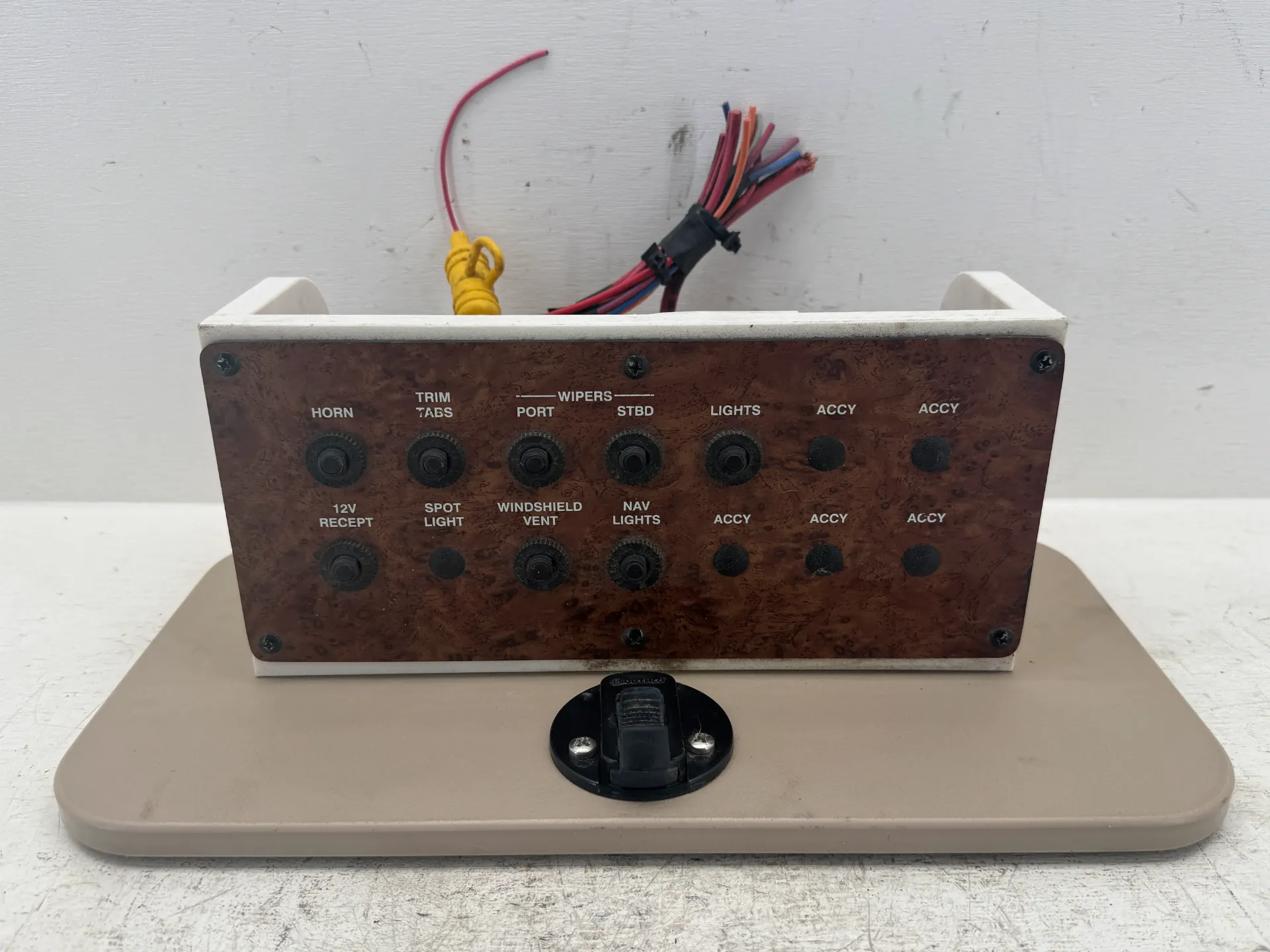 OEM 2001 Sea Ray 290 Sundancer Accessory Switch Breaker Panel w/ Storage Compartment
