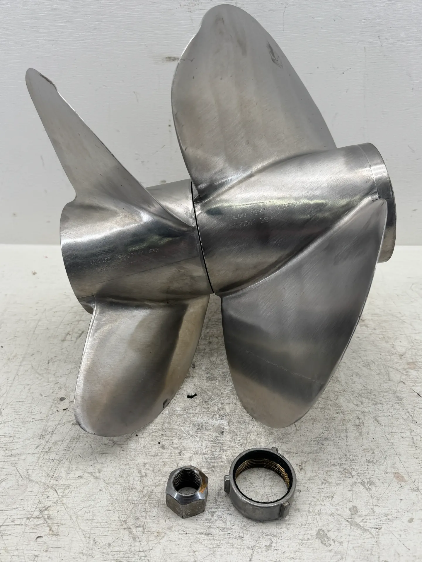 Volvo Penta F6 DuoProp Stainless Steel Propeller Set P/N 3851466 3851476
