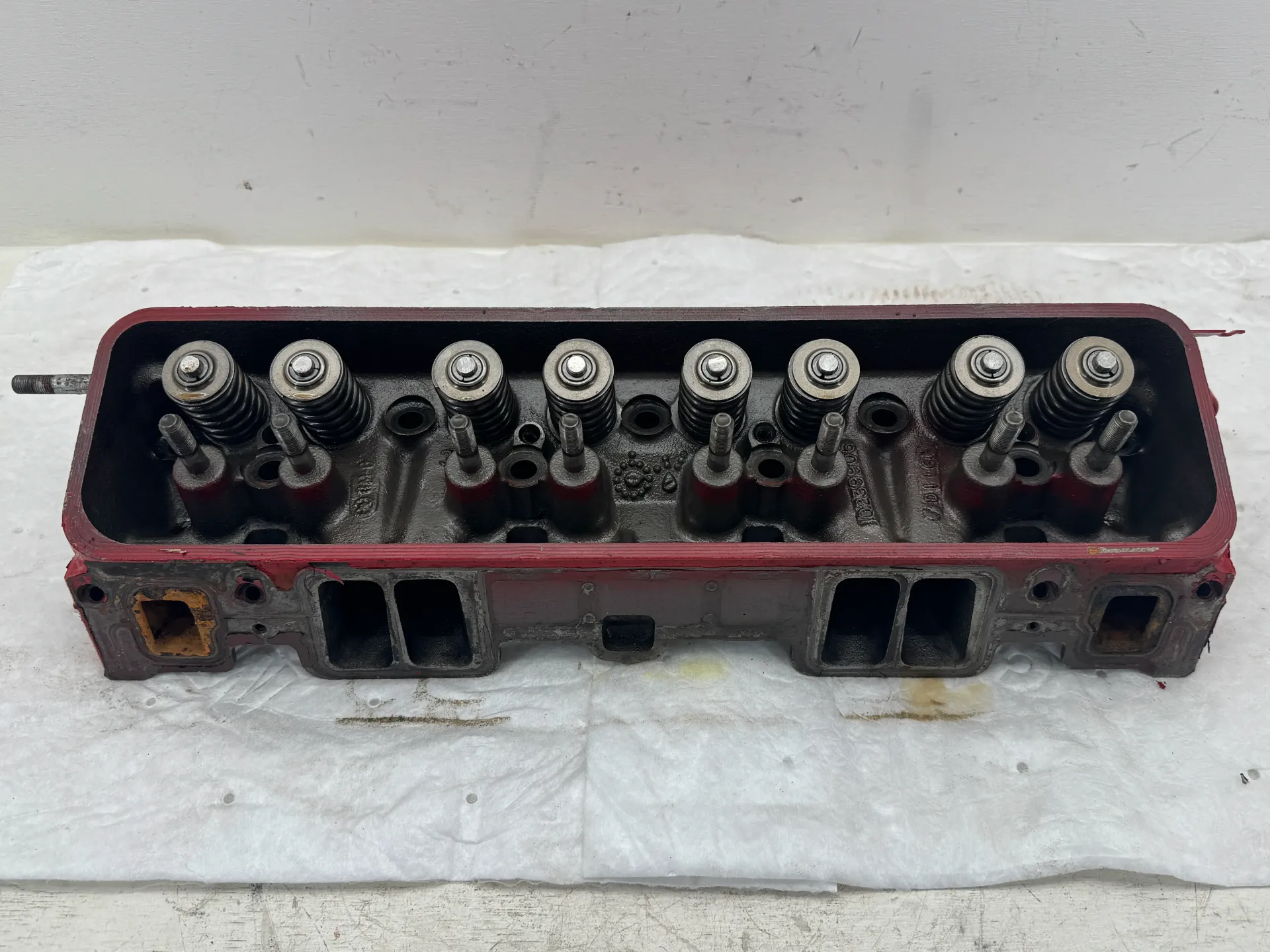 [10756] OEM Volvo Penta 5.7L 350 Vortec V8 Cylinder Head Assembly 10239906
