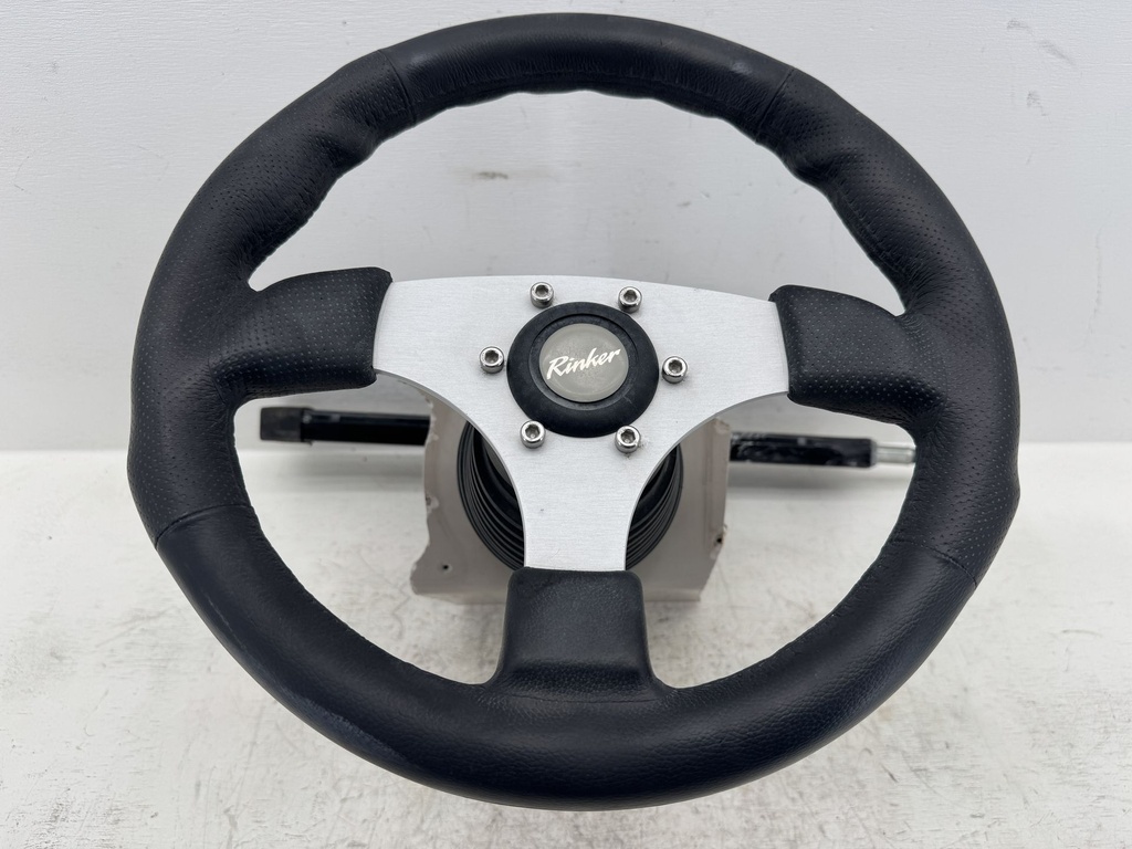2002 Rinker Boat Tilt Steering Wheel & Mechanical Rack Helm Assembly