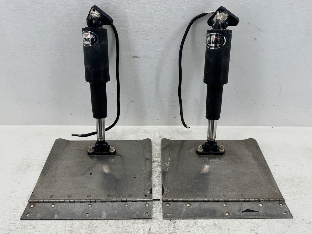 OEM Lenco Marine Electric Trim Tab Set 11" x 12" w/ Actuators – 2002 Rinker