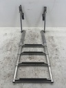 Windline 4-Step Stainless Steel Telescoping Marine Swim Ladder | Folding Boat Ladder