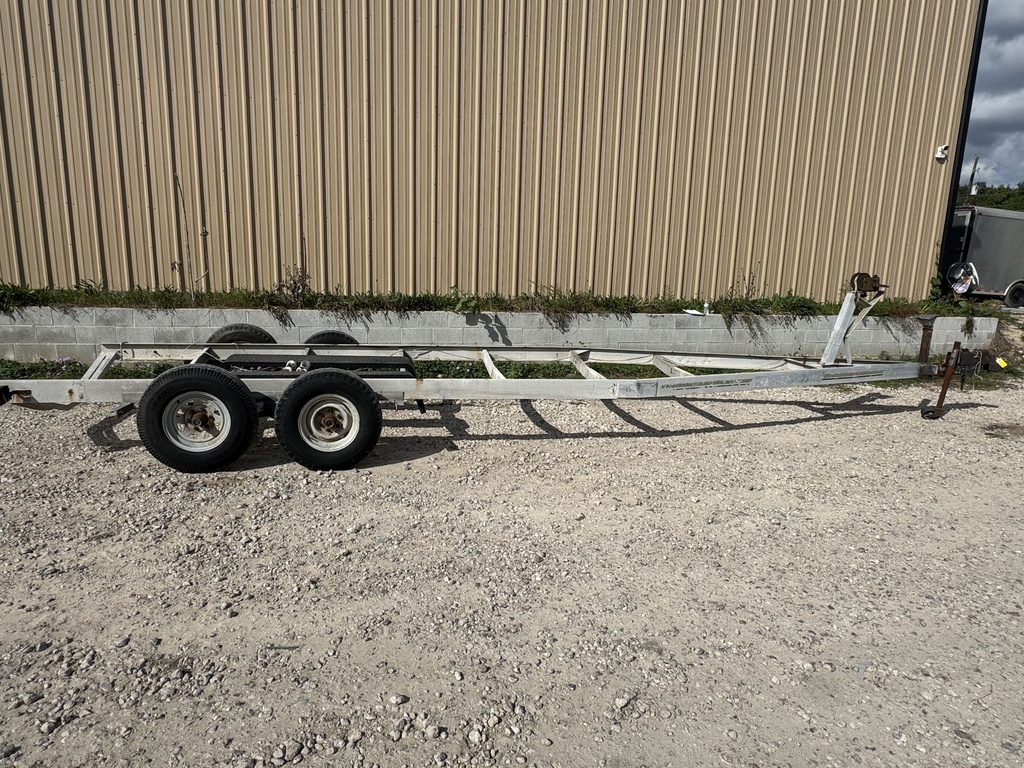 2000 McClain 26 FT Tandem Axle Boat Trailer | Galvanized Steel | Leaf Spring